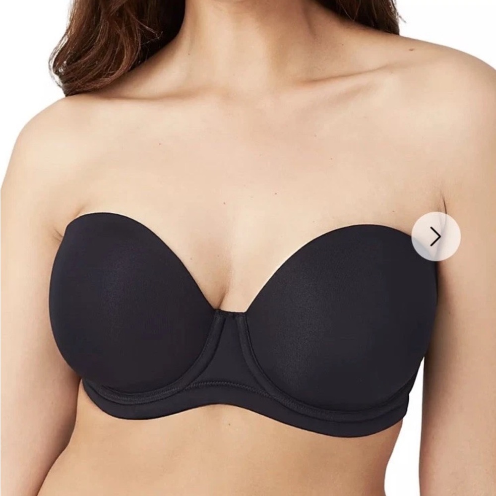 Wacoal 854119 Red Carpet Strapless Full-Busted Underwire Bra Black 40DD